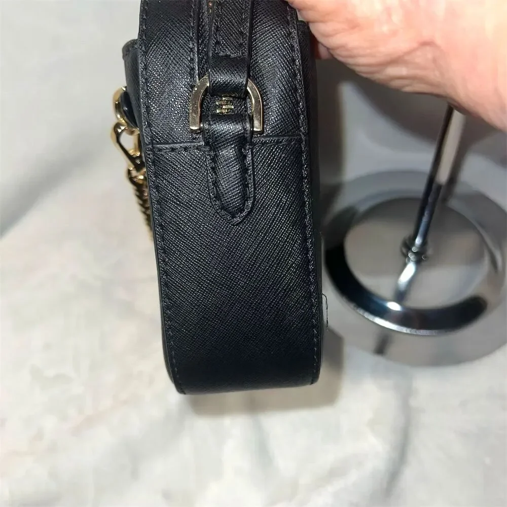 Michael Kors Jet Set Black Crossbody Bag Women's Handbag - Picture 5 of 12